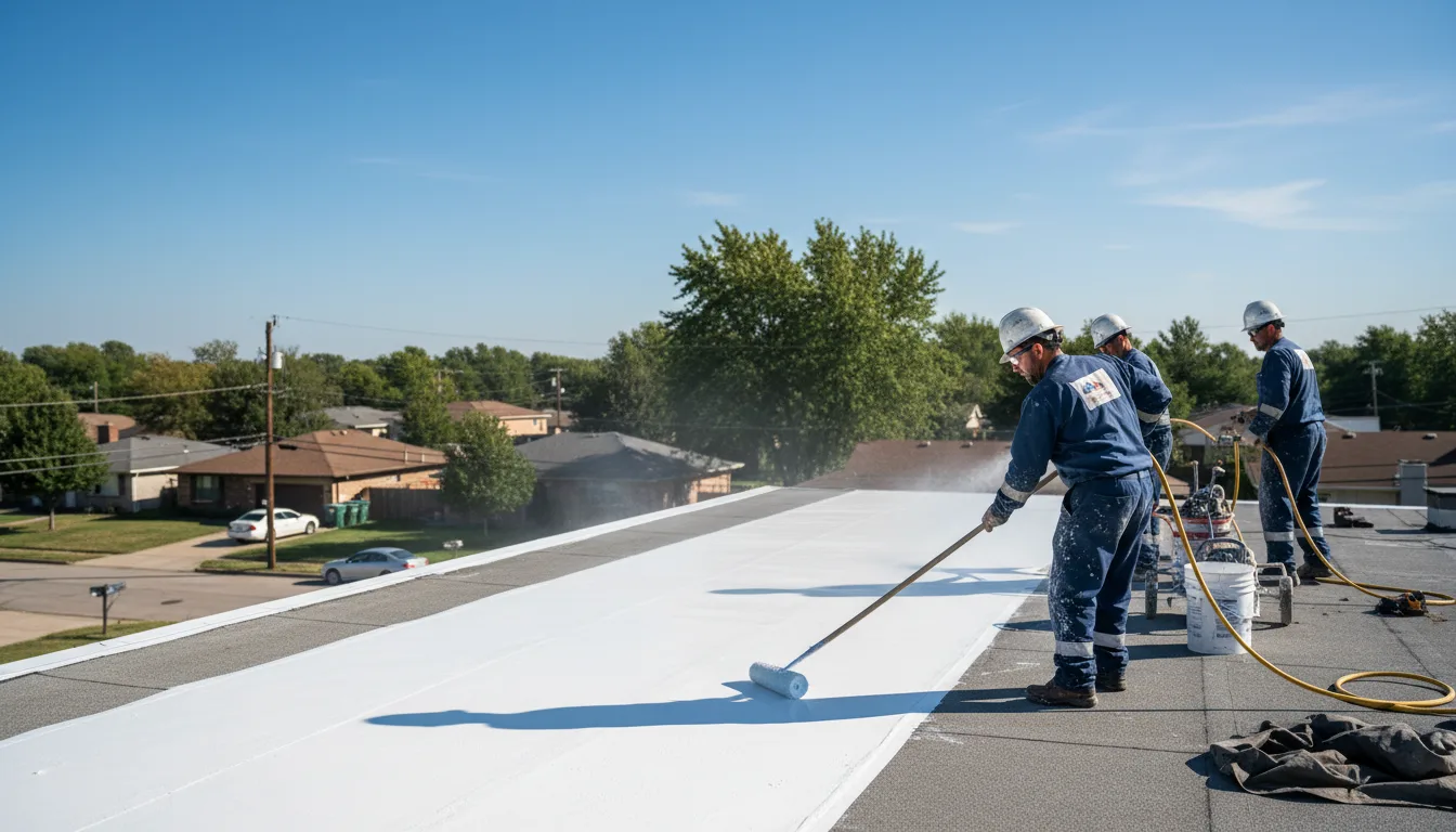 Commercial roof coating in Kirkwood, IL near me